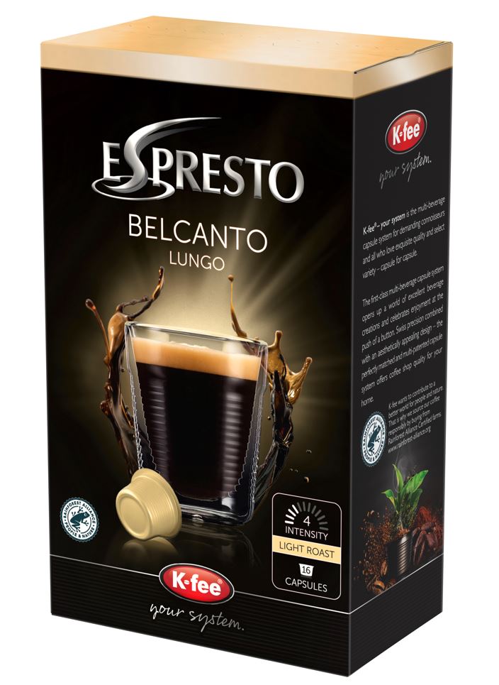 BELCANTO K - Fee/Espresto | MULTI - BUY Coffee Capsules/Pods - Stafco Coffee