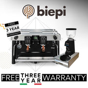 buy or lease Biepi 3 year warranty barista espresso machine packages - huge savings on Italian espresso machines