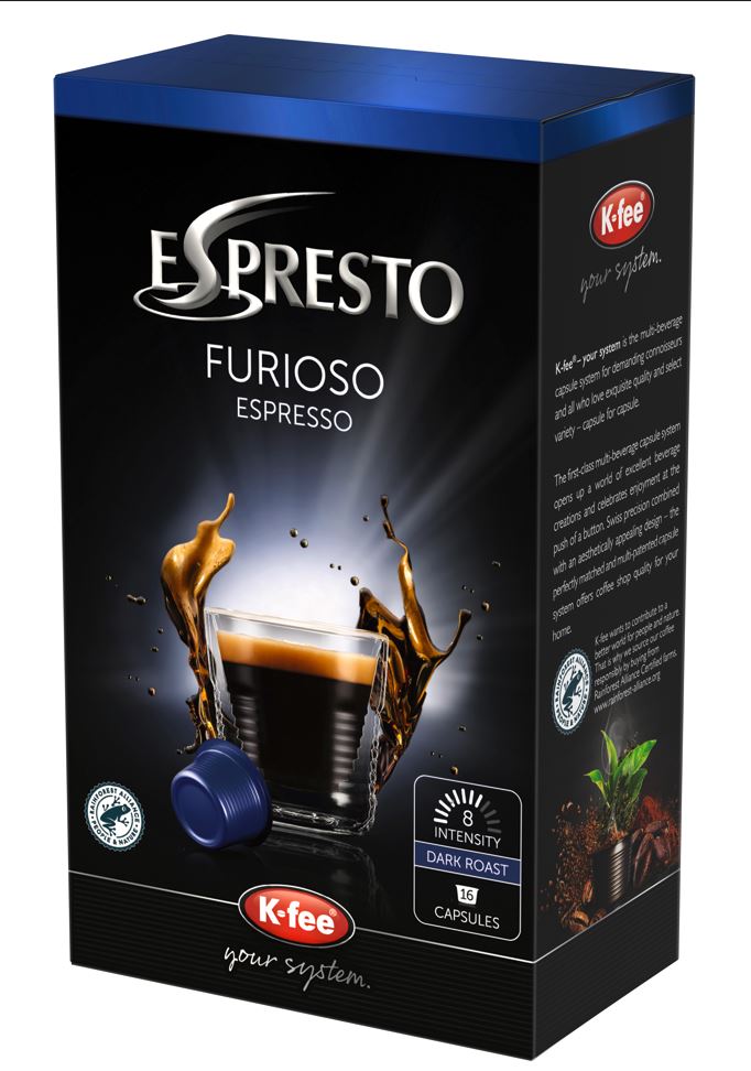 FURIOSO K - Fee/Espresto | MULTI - BUY Coffee Capsules/Pods - Stafco Coffee