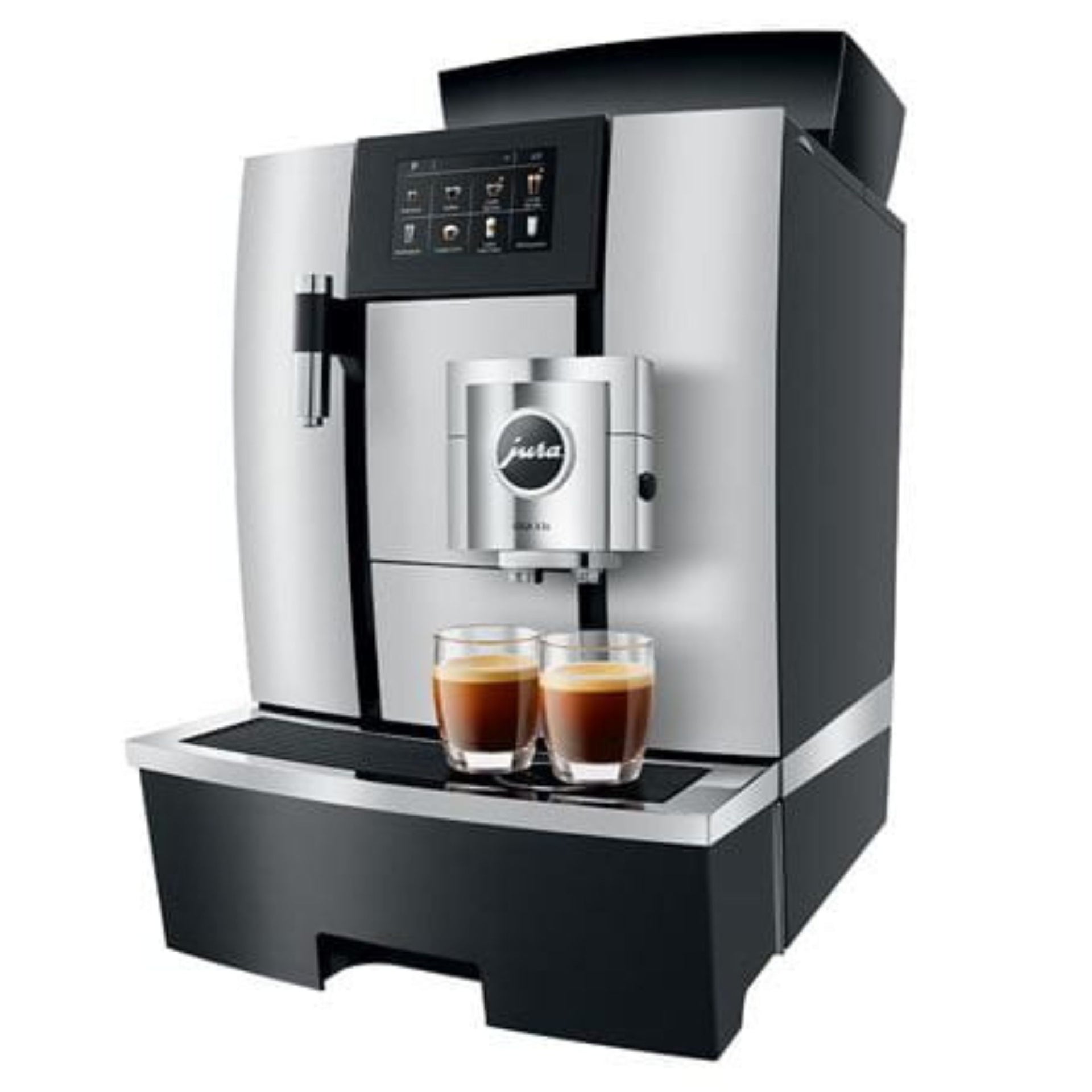 Professional bean-to-cup coffee machine with mains water connection