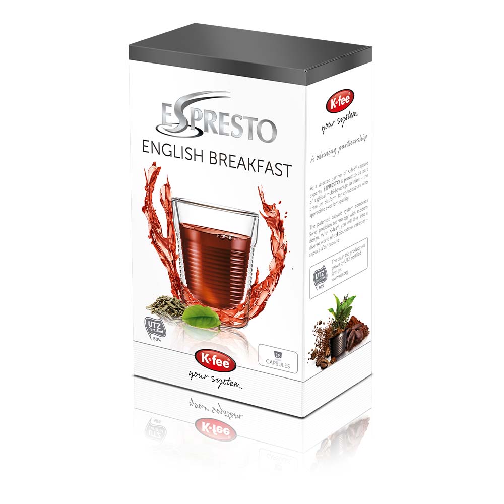 ENGLISH BREAKFAST TEA K - Fee/Espresto | MULTI - BUY Tea Capsules/Pods - Stafco Coffee