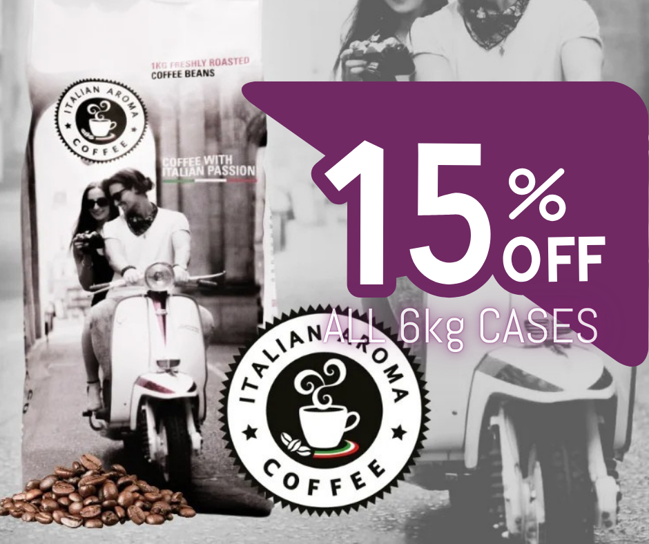 15% OFF Italian Aroma Coffee Beans — Hand-Roasted the Italian Way