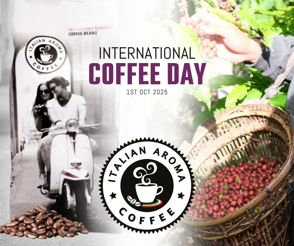 Celebrate International Coffee Day 2025 with StafCo – 15% Off Italian Aroma Beans