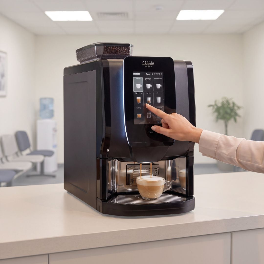 Commercial automatic coffee vending and self-service coffee machines