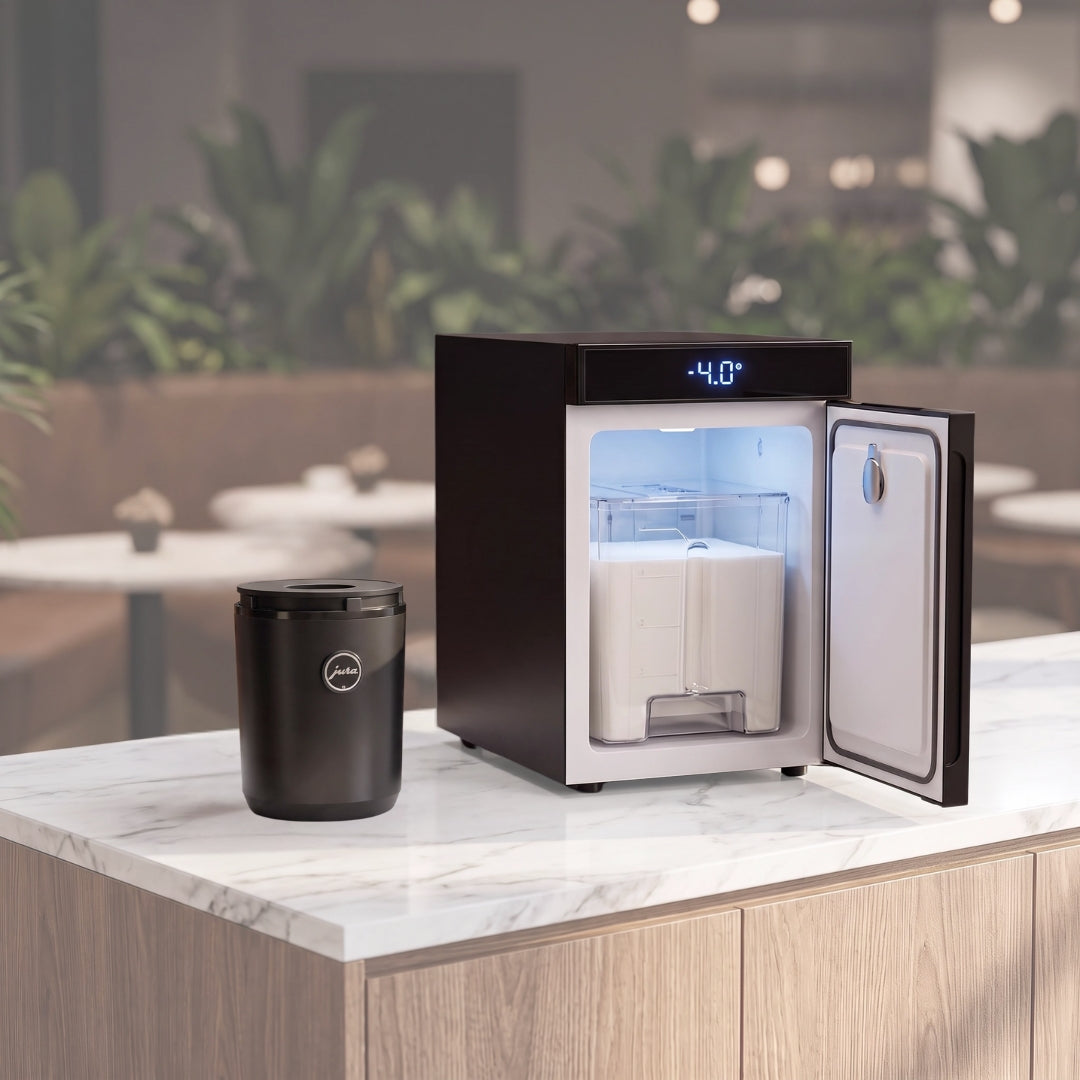 Countertop and undercounter milk fridges for commercial, workplace and home coffee setups.
