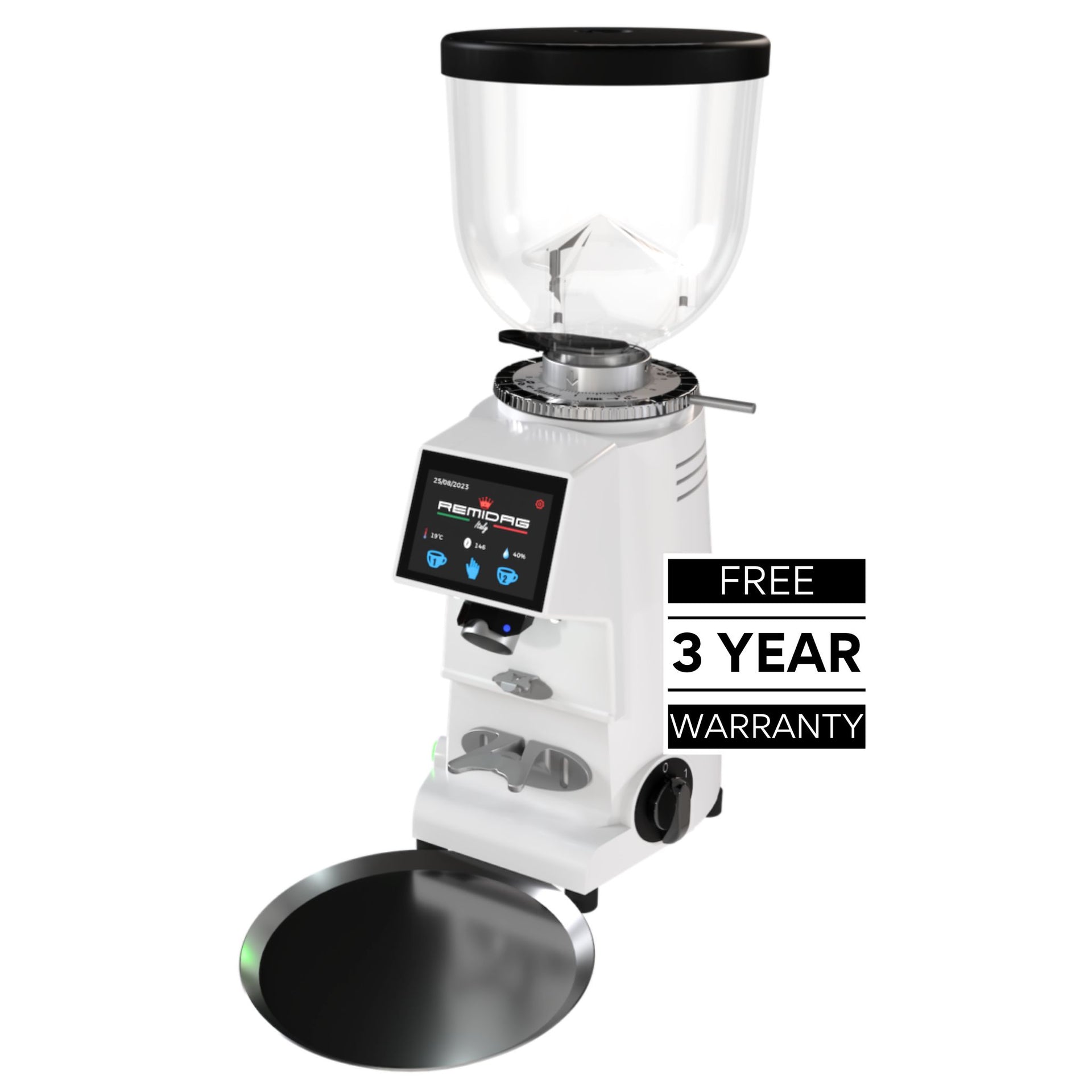 Buy Biepi Remidag RD64 PRO-OD On Demand Coffee Grinder - with FREE 3 year parts and labour warranty.