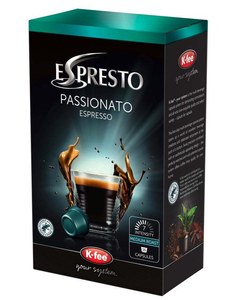 K-Fee Capsules Espresto - Passionato Coffee Capsules/Pods