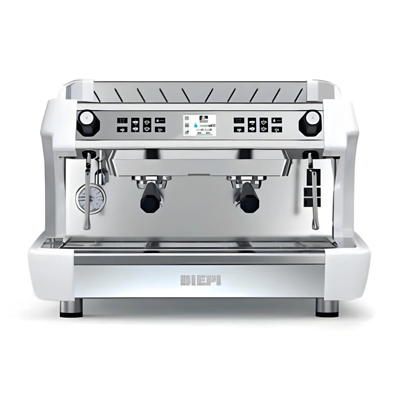 BIEPI MC-1 Barista Pro - 2 Group espresso machine with professional grinder, barista kit, and 3-year guarantee package option