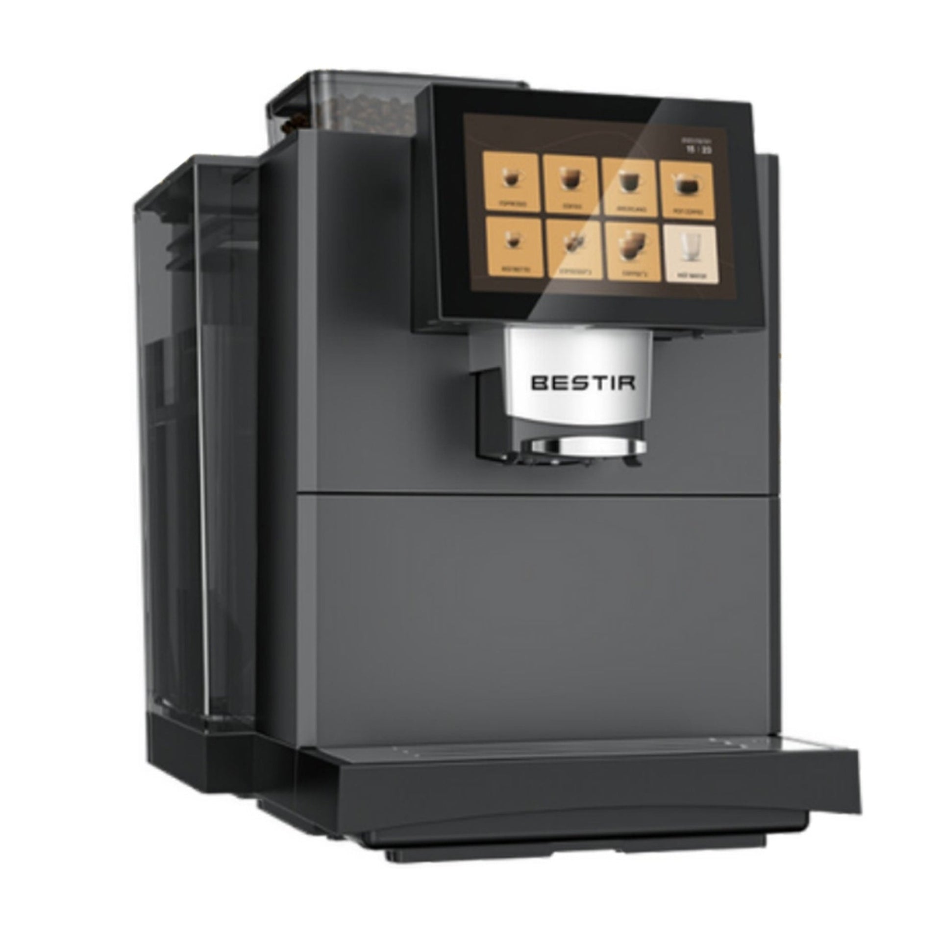 Bestir BM40 Pro bean to cup coffee machine front view - nearly new