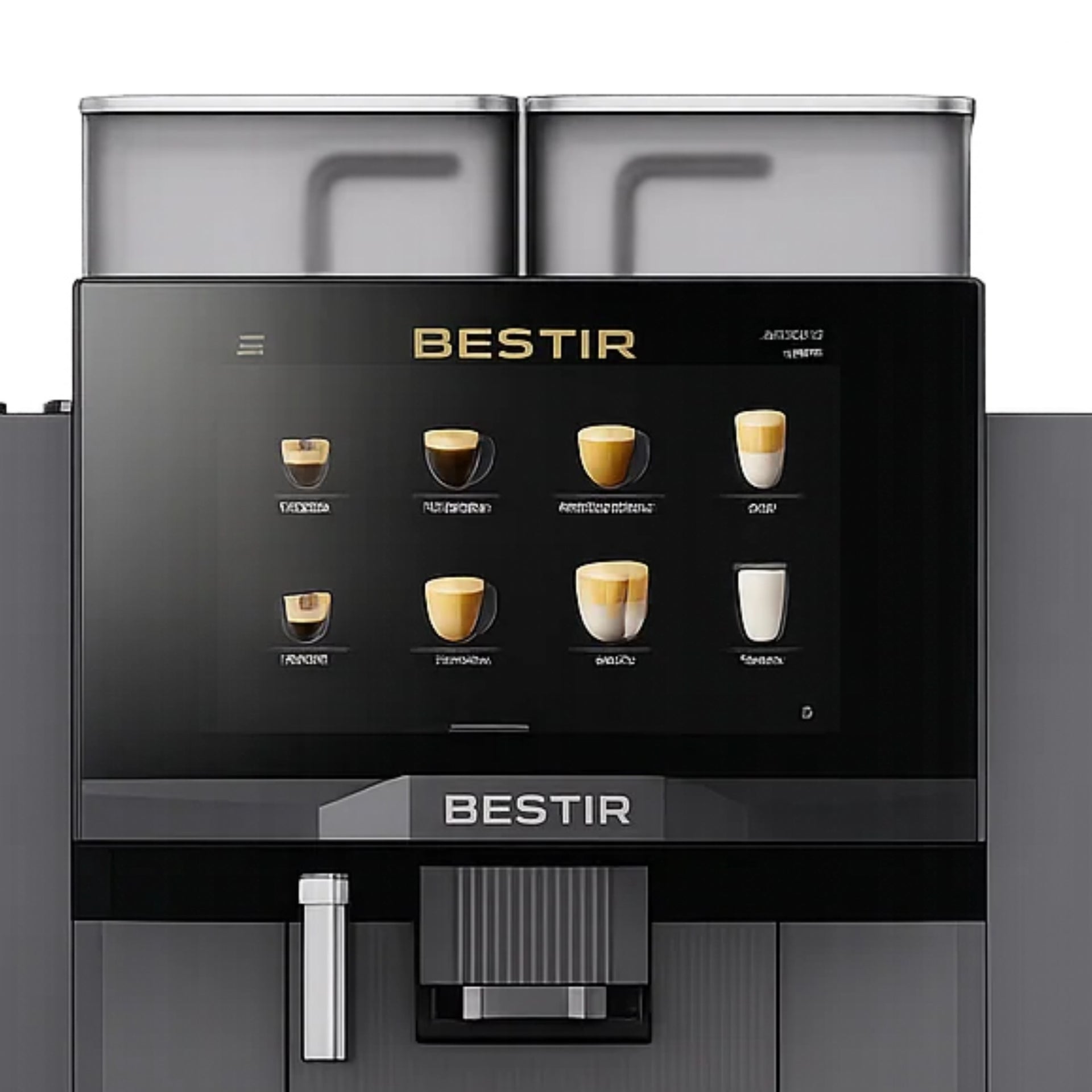 Bestir BMC150 commercial bean-to-cup coffee machine package deal - fresh and soluble milk options
