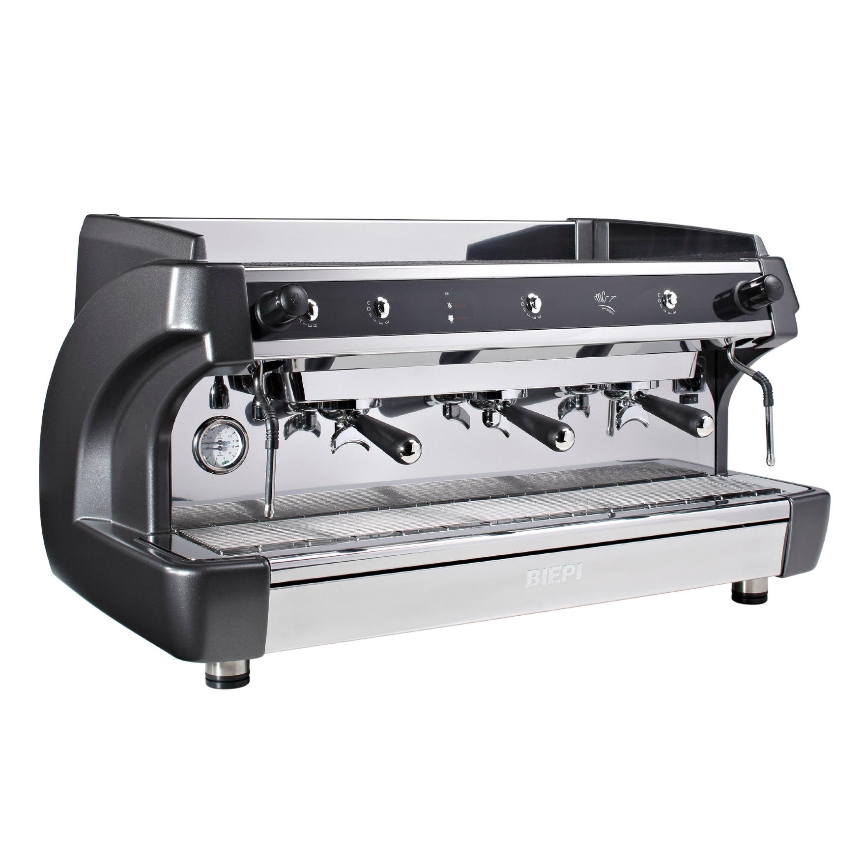 Biepi MC-1 3 group barista espresso machine in black – high-output barista machine machine for cafés, restaurants, and hospitality - buy or lease
