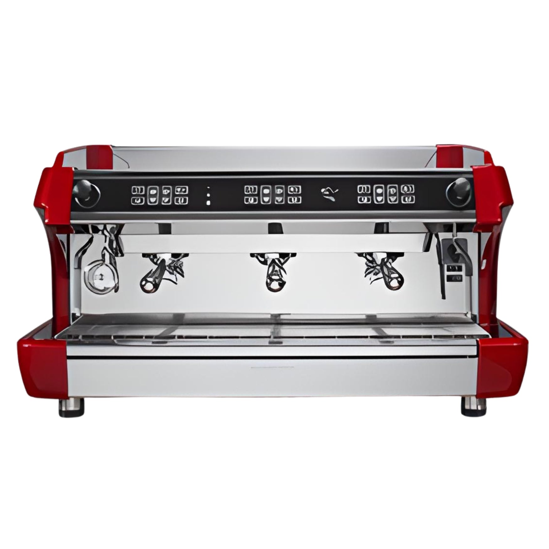 Biepi MC-1 3 group barista espresso machine in red – high-output commercial coffee machine for cafés, restaurants, and hospitality - buy or lease