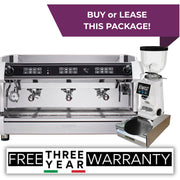 Biepi MC-1 3 group espresso machine bundle deal with grinder & barista training – buy or lease