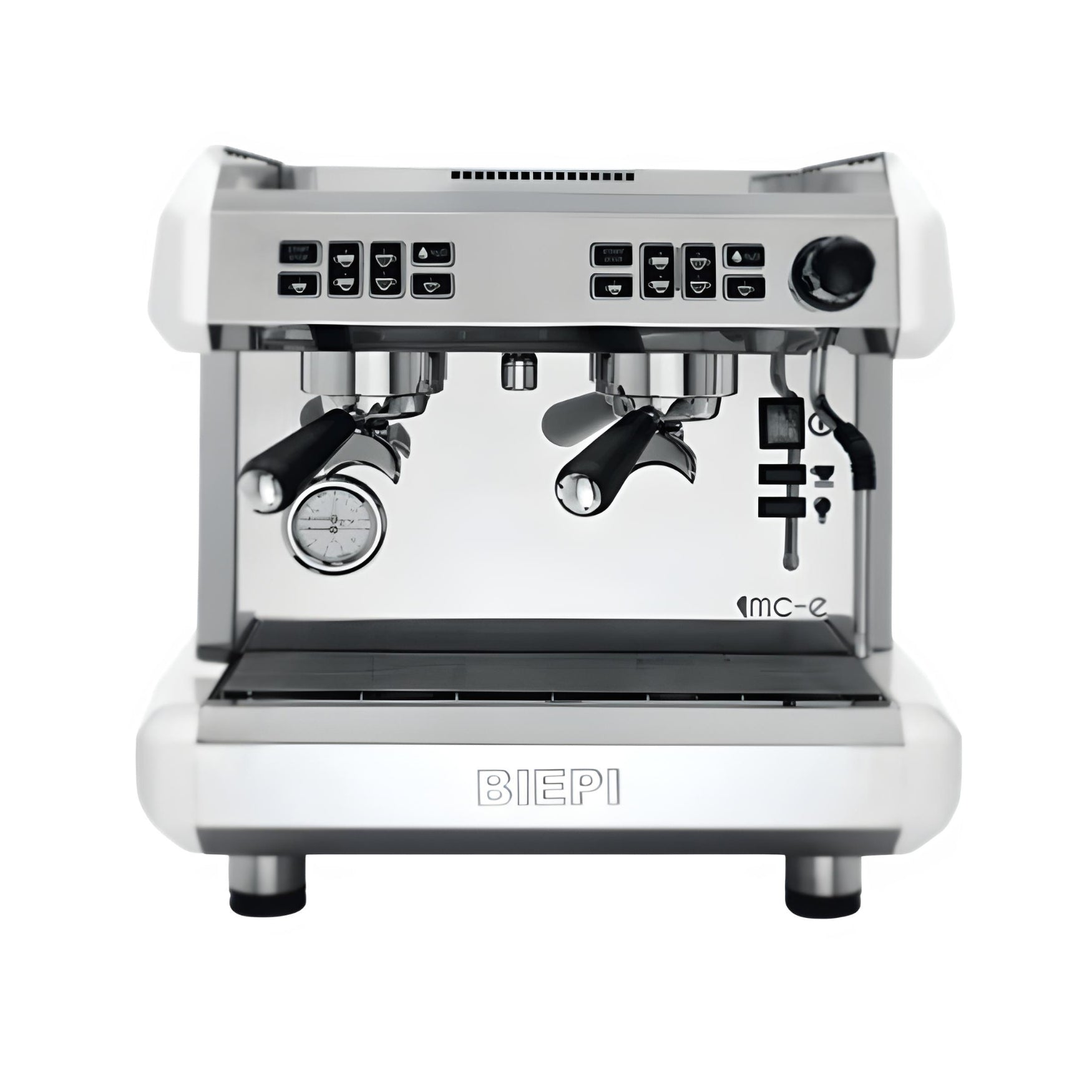 Compact Biepi MC-E 2 group espresso coffee machine white/chrome – buy or lease