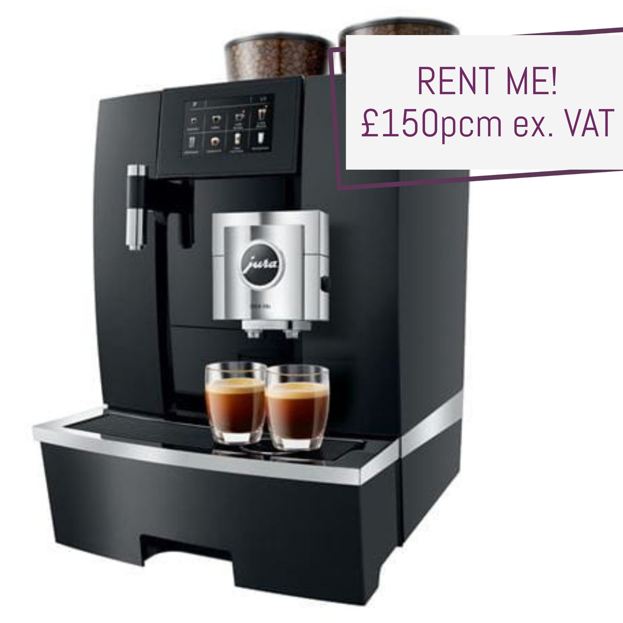 Jura GIGA X8c Gen II Refurbished Bean to Cup Coffee Machine – No Contract Rental Package - rent for only £150pm