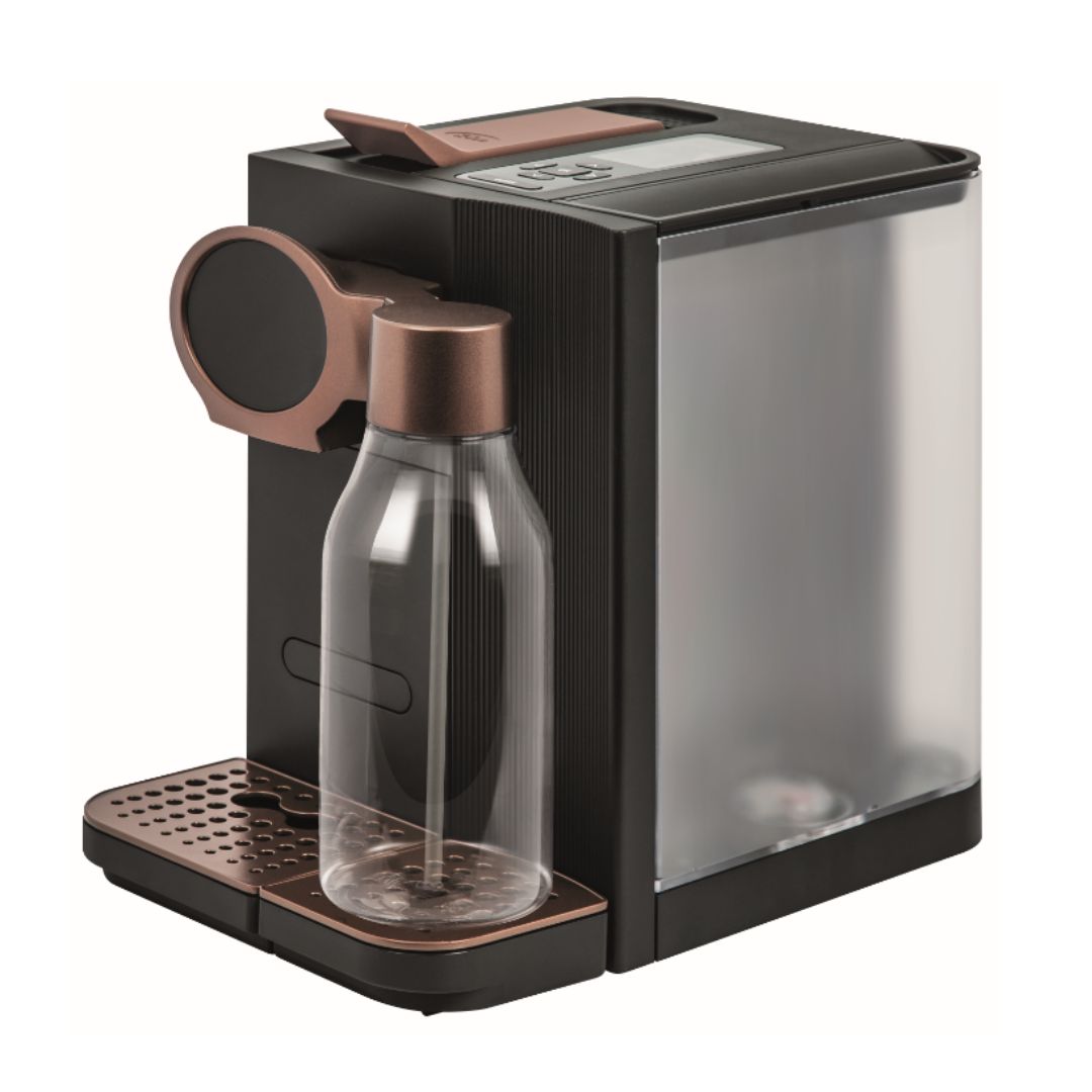 K-fee Latensia - capsule coffee machine for home office and hotel rooms - angle front view
