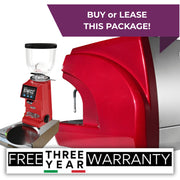 MC-1 Barista Pro 3 Group espresso machine package deal in red – buy or lease