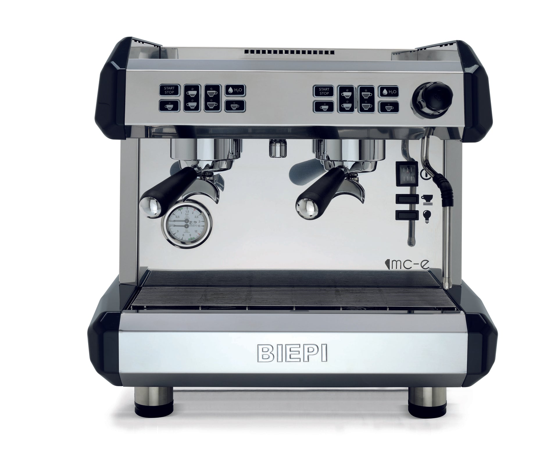 Biepi compact traditional espresso machine with best professional coffee grinder and 3-year warranty – MCE Compact 2 Group Package