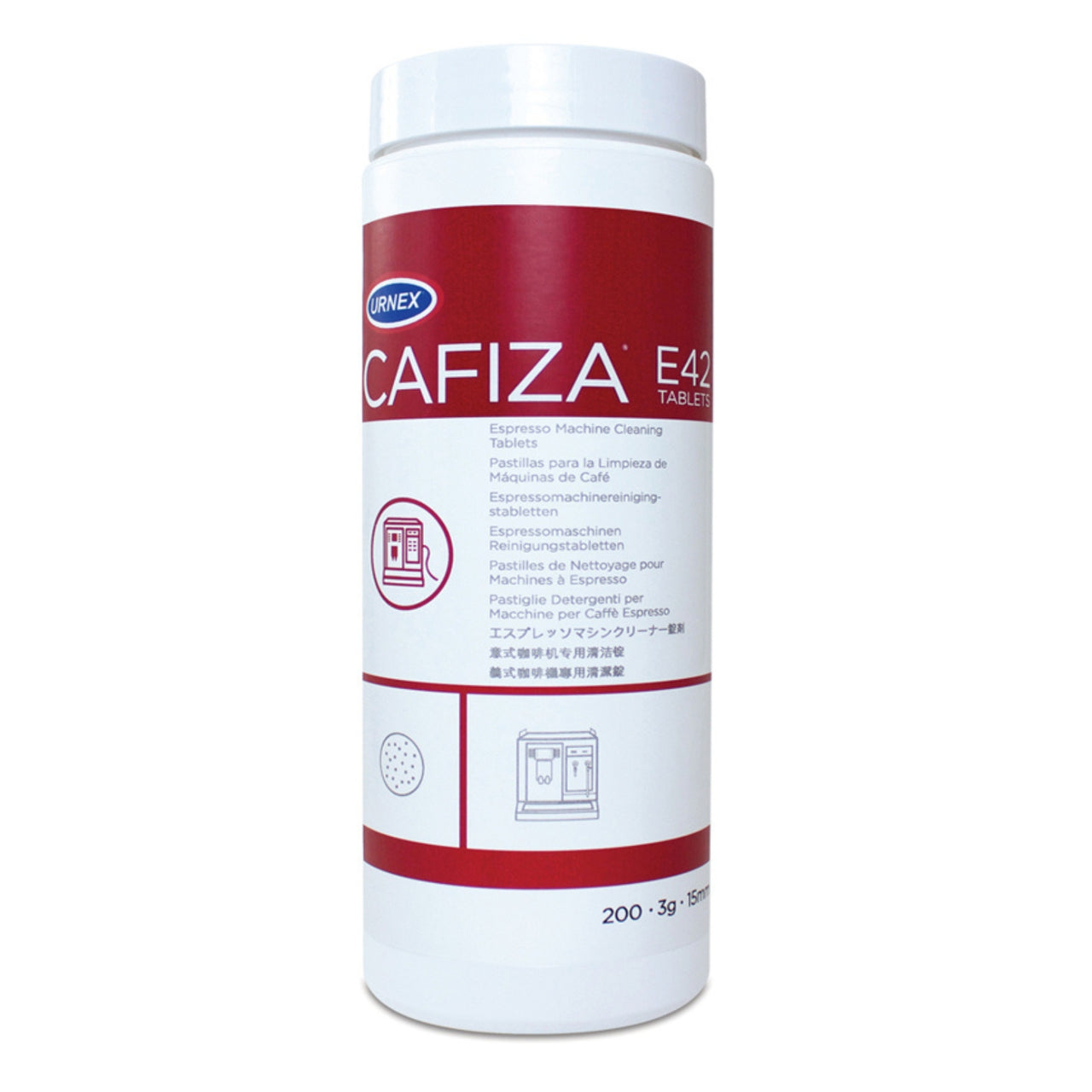 Urnex Cafiza E42 cleaning tablets – 200 x 3g for espresso and fully automatic coffee machines