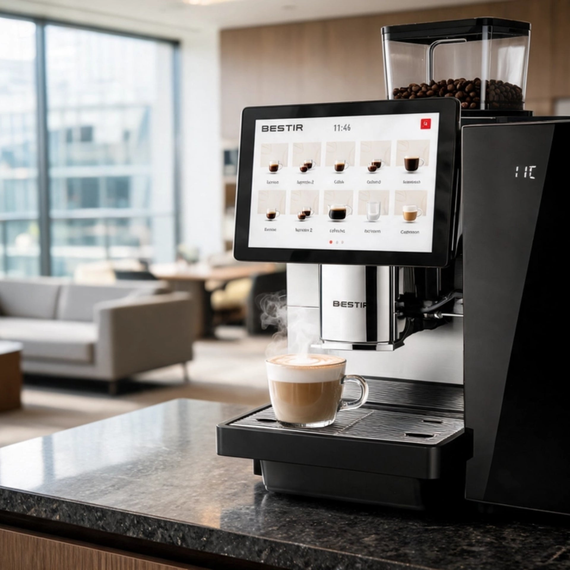 automatic commercial bean-to-cup machines, buy or lease, free delivery