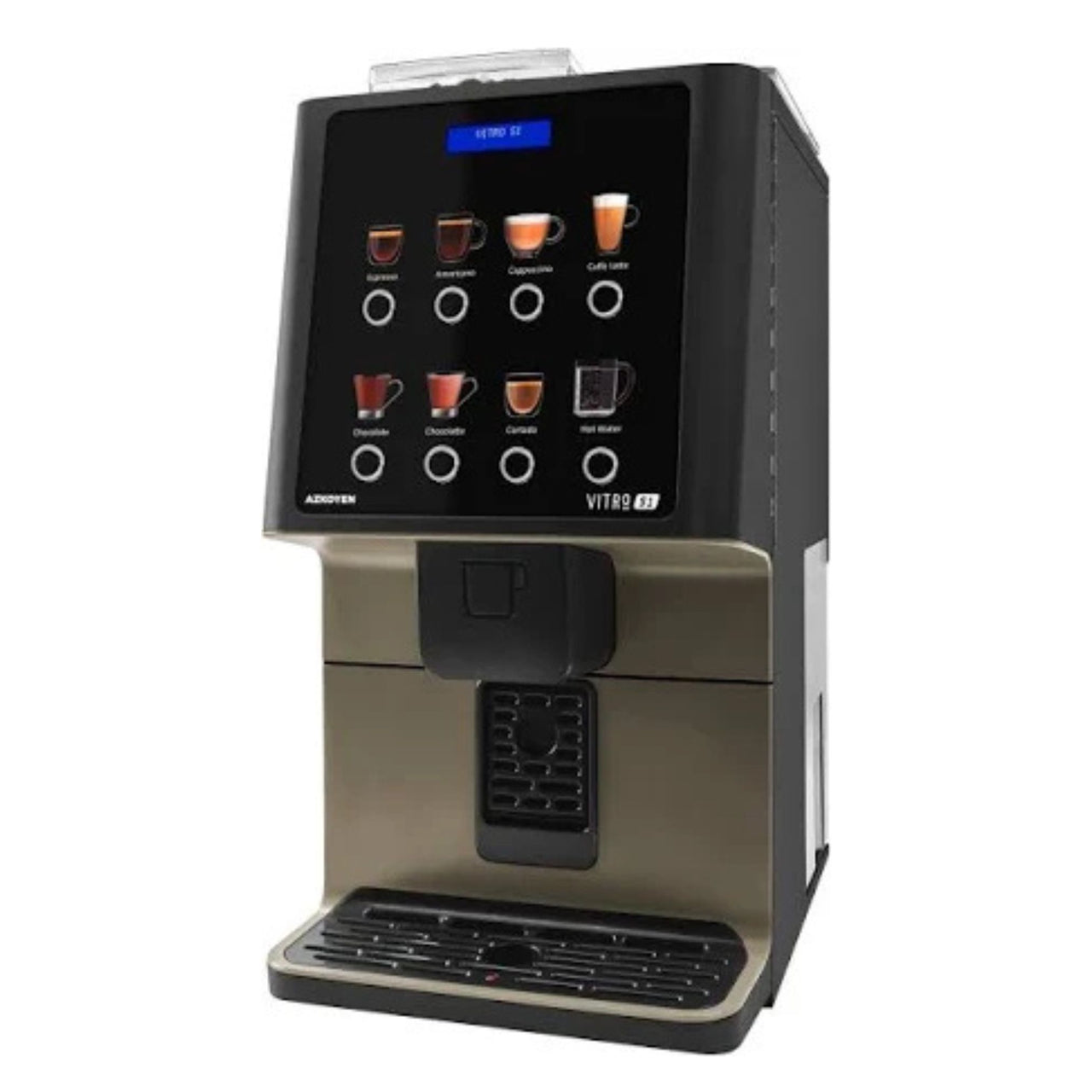 Soluble milk coffee machine for offices, receptions and waiting rooms