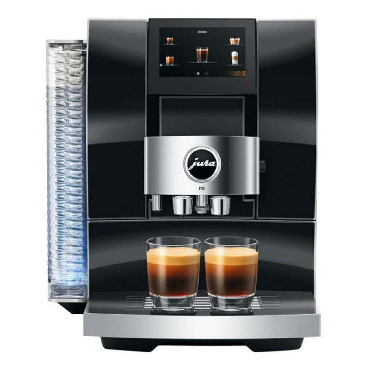 jura bean-to-cup machine with 32 drink options and milk frother