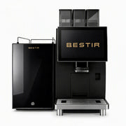 Bestir BMC300 flagship high-volume commercial bean-to-cup coffee machine with Swiss Ditting grinder burrs and fresh milk system.