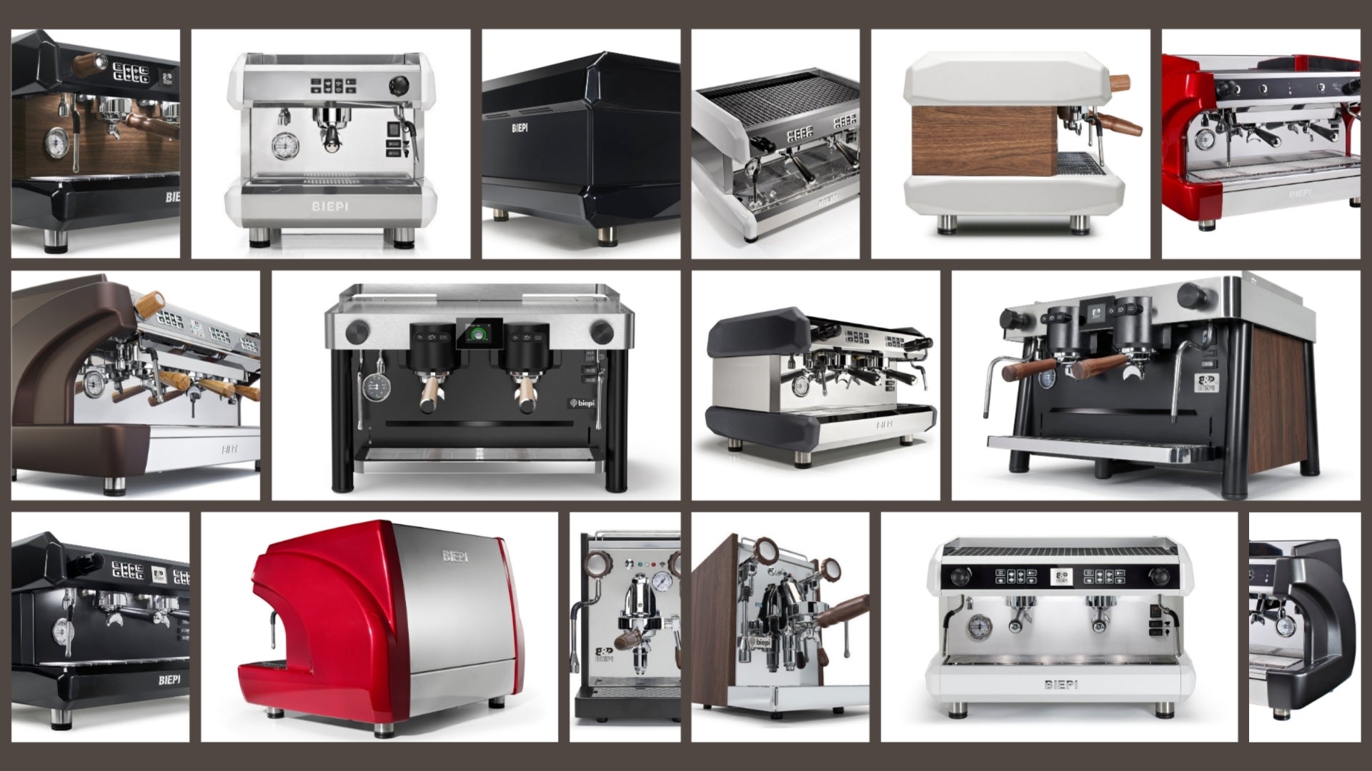 Buy or lease Biepi 100% Italian commercial barista espresso machines, with 3 year warranty package options