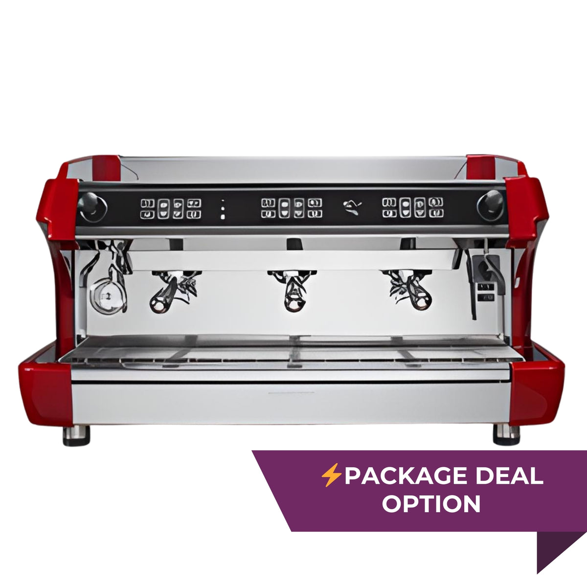 Biepi MC-1 3 group commercial barista espresso machine - package option to buy or lease