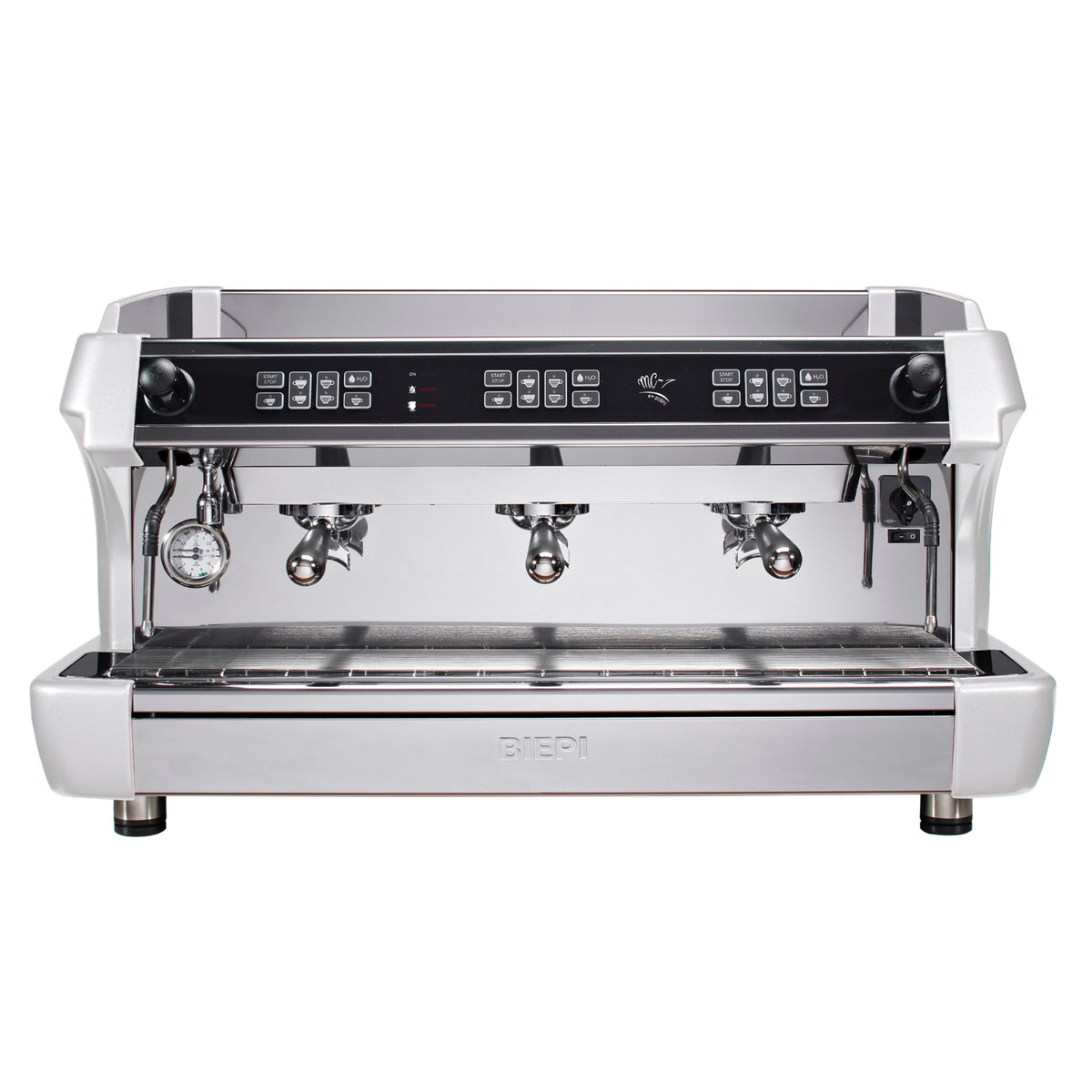 White Biepi MC-1 3 group commercial barista espresso machine
