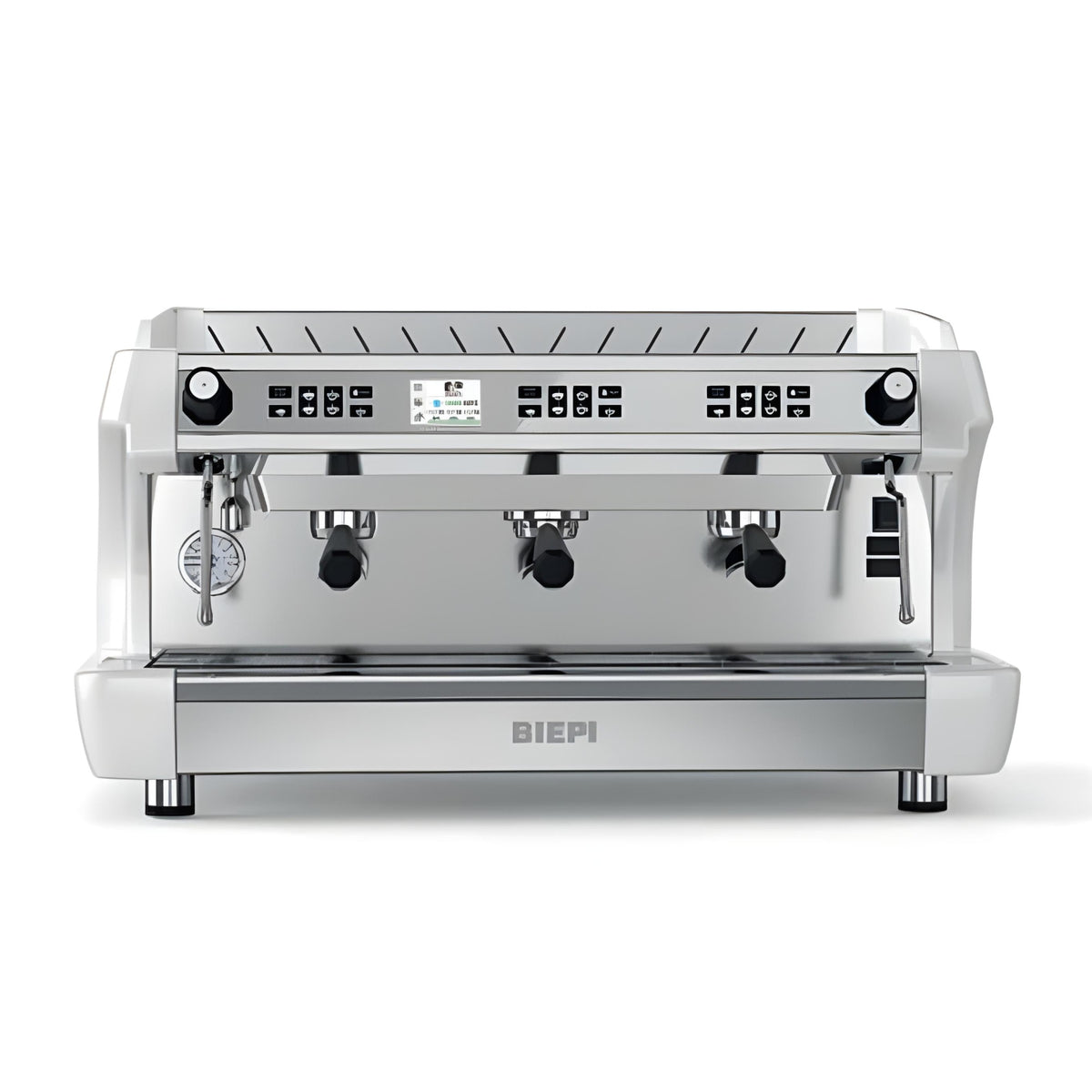 White Biepi MC-1 Barista Pro 3 group commercial espresso machine