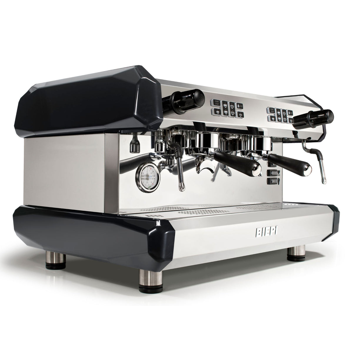Black Biepi MC-E 2 group commercial barista espresso machine