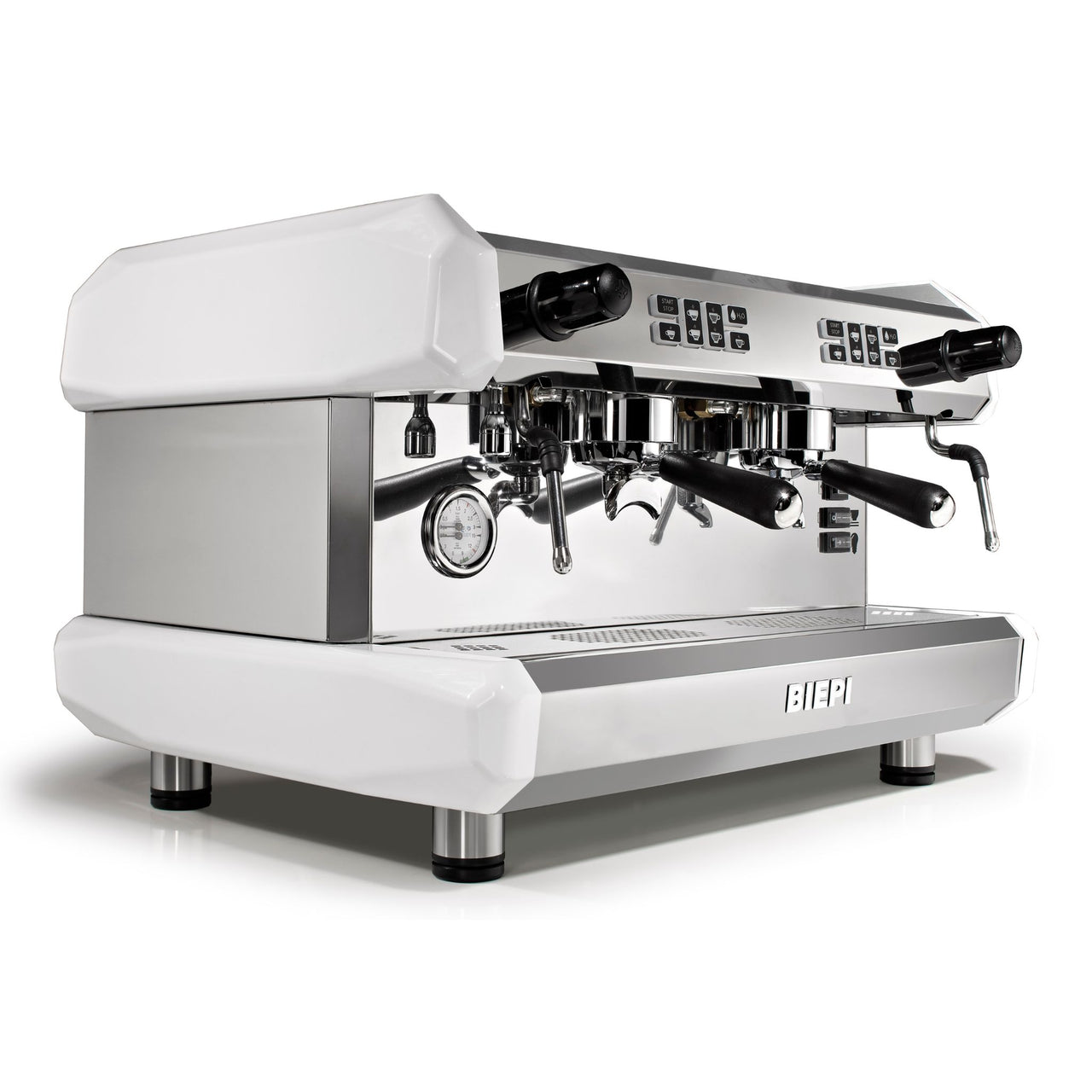 White Biepi MC-E 2 group commercial barista espresso machine - with package option