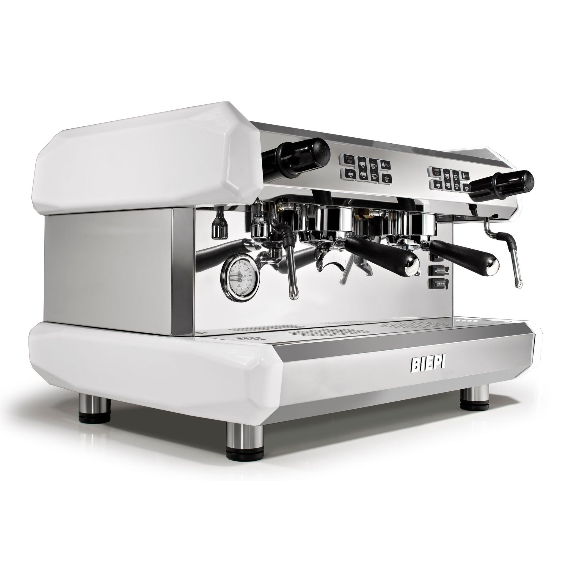 White Biepi MC-E 2 group commercial barista espresso machine - with package option