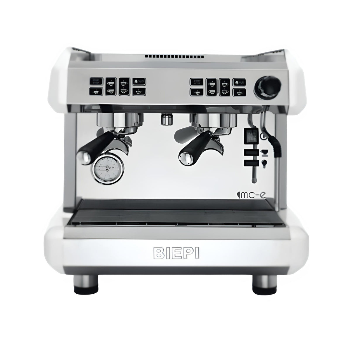 White Biepi MC-E Compact 2 group commercial barista espresso machine - buy or lease