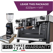 Biepi Uptown PRO 2 group speciality coffee package with RMD64 PRO grinder, installation, training and 3-year warranty. Lease from £223 + VAT/month.