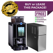 Carimali Armonia Ultra commercial fresh milk coffee machine package with 7L milk fridge