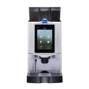 Commercial bean-to-cup coffee machine for high-traffic areas with fresh milk or soluble and dual hoppers