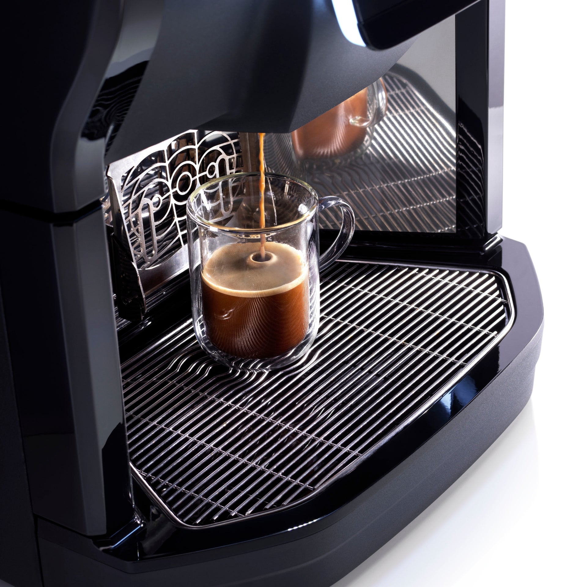 Gaggia G300 adjustable coffee dispensing area for different cup sizes