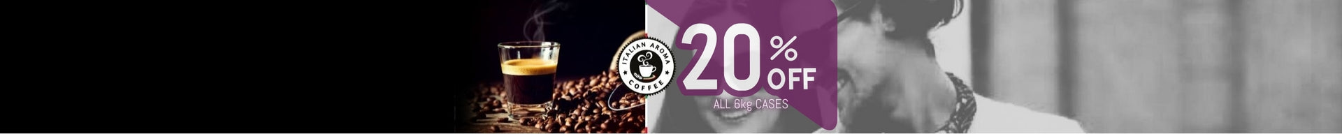 Finest Italian coffee beans from Italian Aroma – versatile and full of flavour - now with 20% off 6kg orders