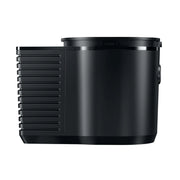 side view of Jura 1L coffee milk cooler in black