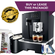 JURA GIGA X8c package with 2.5L milk fridge, cleaning kit and coffee beans – buy or lease