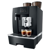 Jura GIGA X8c bean‑to‑cup machine with dual grinders and milk system for office use