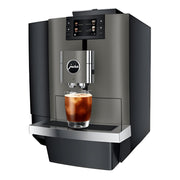 JURA X10 bean-to-cup coffee machine with touchscreen and fresh milk system