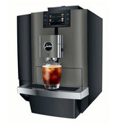 JURA X10c plumbed commercial bean-to-cup coffee machine in Dark Inox