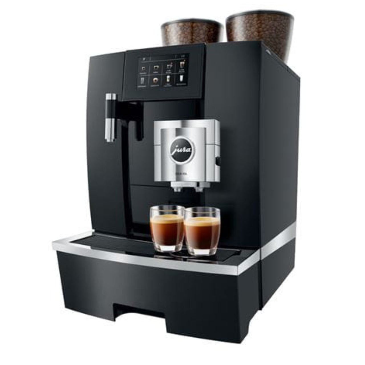 Jura Giga X8c Gen II Black (Refurbished) | With 4 Litre Milk Fridge & 12-Month Warranty