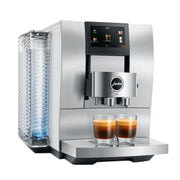 Luxury home coffee machine with touchscreen and fresh milk system