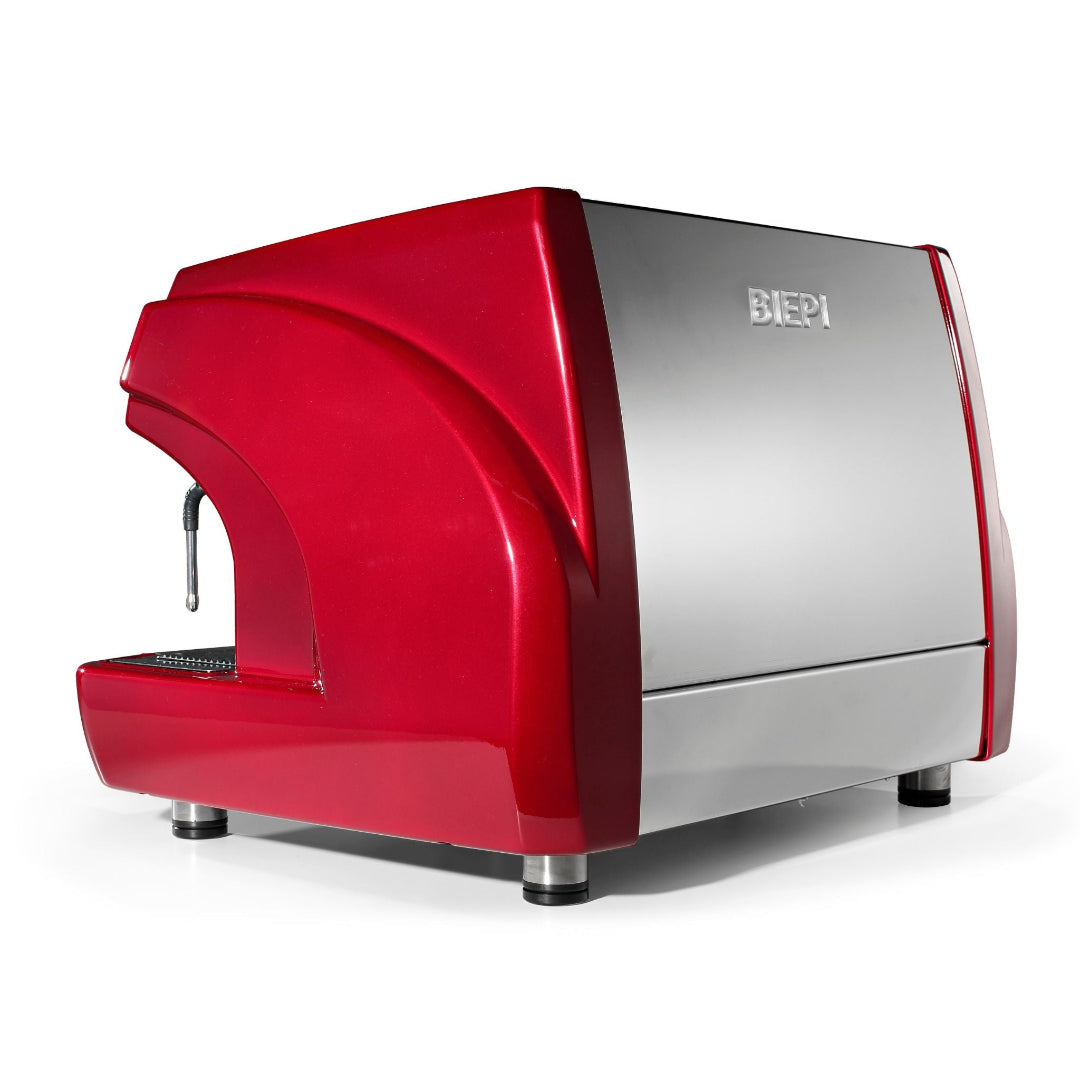Biepi MC-1 2 or 3 group traditional espresso machine – stylish, durable, and built for busy UK coffee shops. Lease or buy with a full 3-year warranty - red, black or white