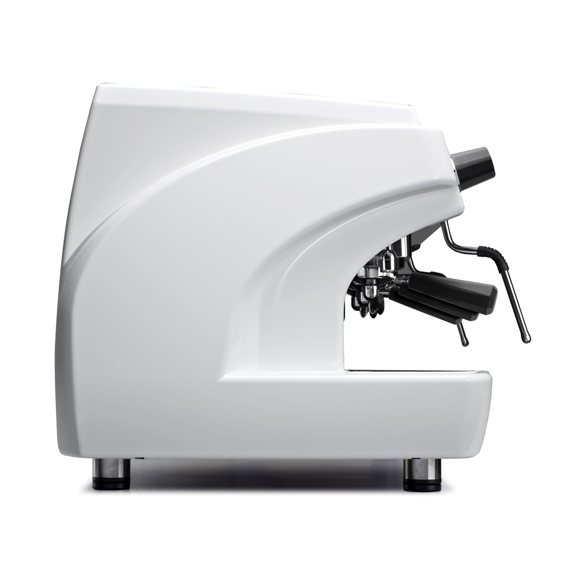 Biepi MC-1 barista espresso machine with dual group heads and sleek Italian design – a reliable, low-price option for busy cafés and coffee suppliers, with leasing available.
