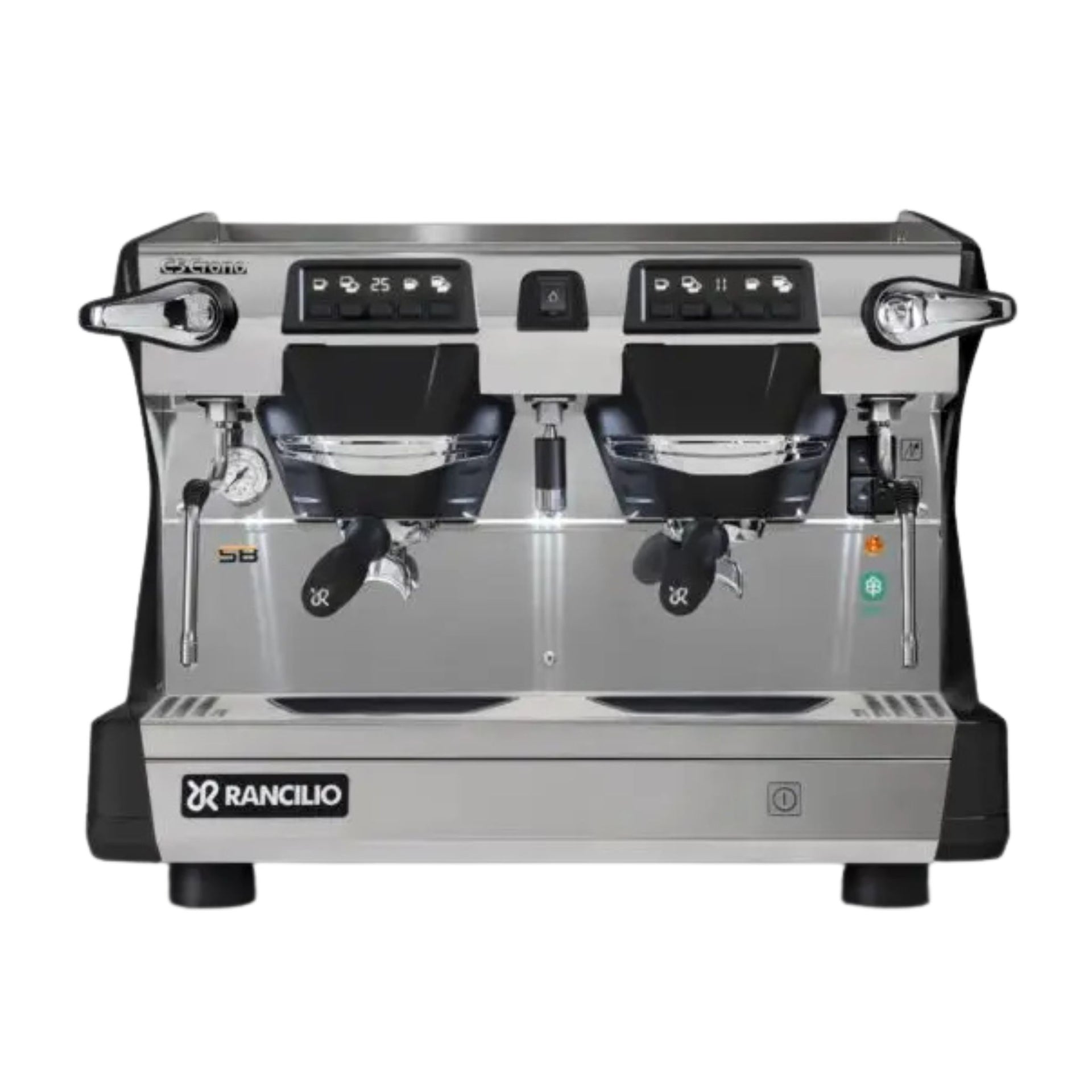 Rancilio Classe 5 ECO CRONO Tall 2 group commercial espresso machine for cafés restaurants and takeaway coffee service